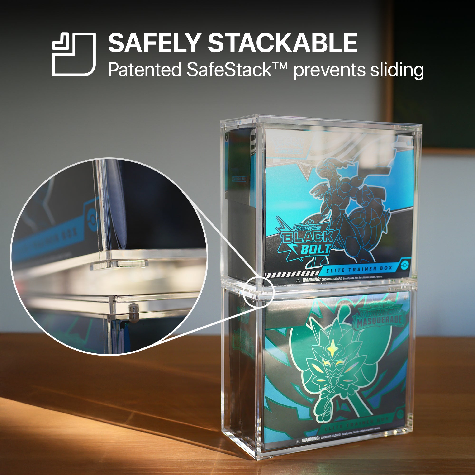 Boîtier de protection en Acrylique pour Pokemon ETB (Coffret Dresseur d'Élite)