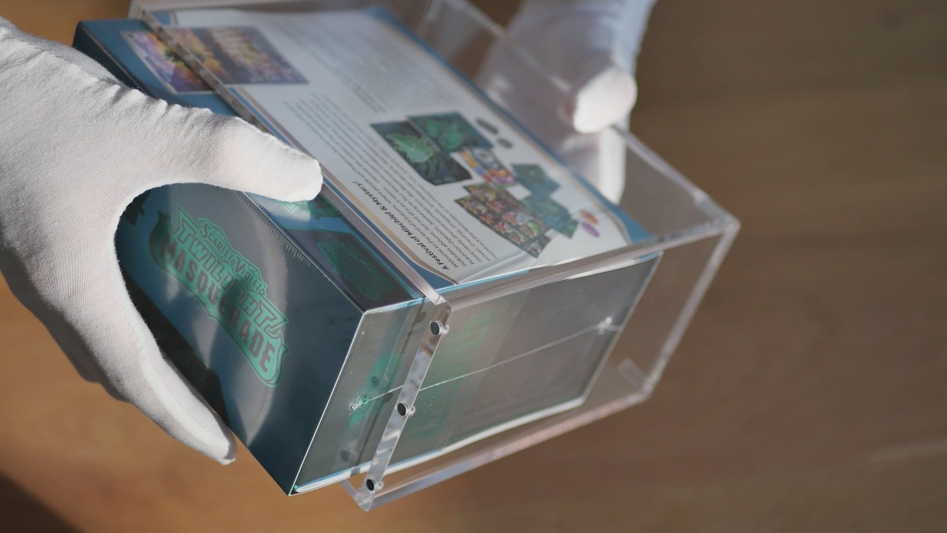 Boîtier de protection en Acrylique pour Pokemon ETB (Coffret Dresseur d'Élite)